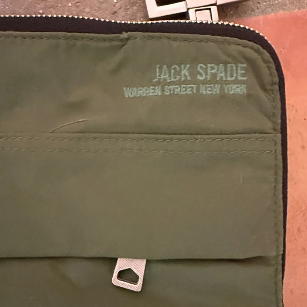 Jack Spade Olive Green Men's laptop Bag